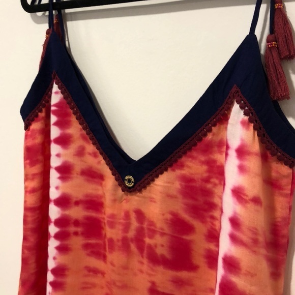 Onda de Mar Tie Dye Top with Tassels Size M - Picture 11 of 11
